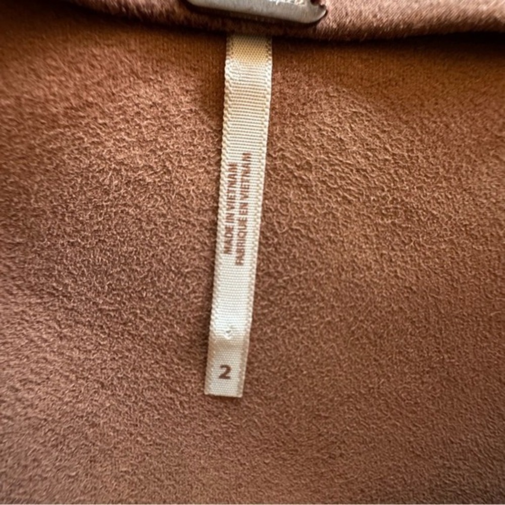 Free People Faux Suede Brown Mini Skirt - Picture 6 of 7